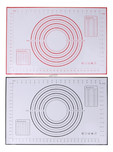 Esteira De Silicone De 60x40cm Para Assar Pizza Para Amassar