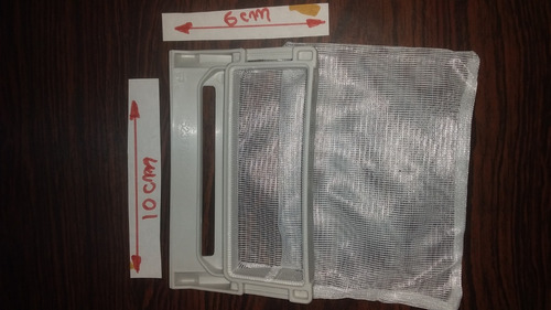 Imagen 2 de 2 de Filtro Atrapa Pelusa Lavadora LG 6cm Por 10cm Nuevo Original