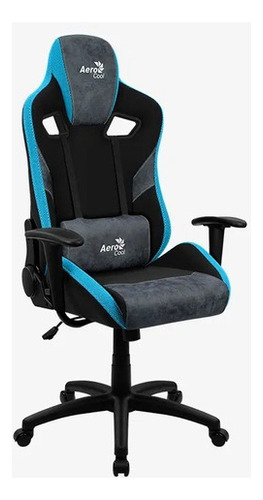 Silla Gamer Aerocool Count Reclinable Steel Blue Azul Color Azul