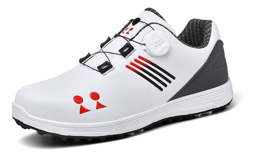 Zapatos De Golf Con Botones Giratorios Impermeables Y Cómodo