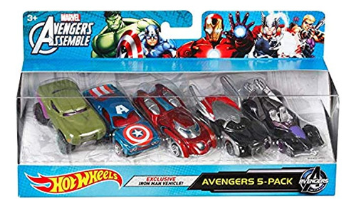 Veh&iacute;culo Fundido De Hot Wheels Marvel Avengers, Paqu