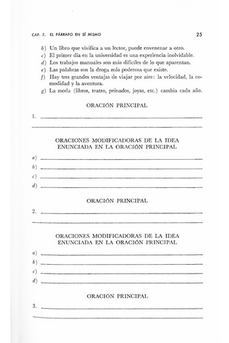 De La Oración Al Párrafo Editorial Trillas