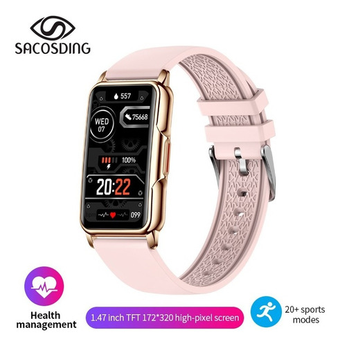 Reloj Inteligente Mujeres 1.47 Smartwatch Deporte Llamadas