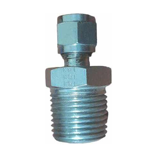 Conector Recto Unión 1/2 Npt A 1/4 Od Acero Inoxidable