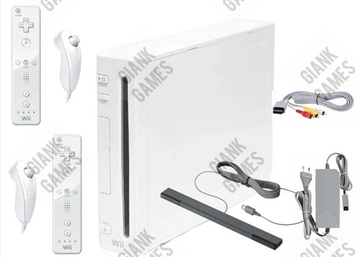 Nintendo Wii Americano + 2 Wiimotes + 2 Nunchuk + Accesorios