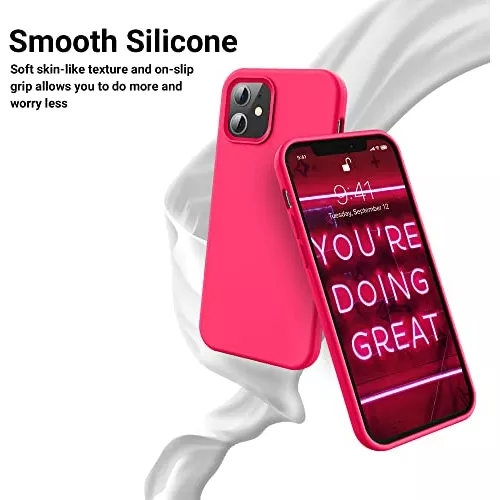 Nueboo Funda Soft Rosa para iPhone 12/12 Pro