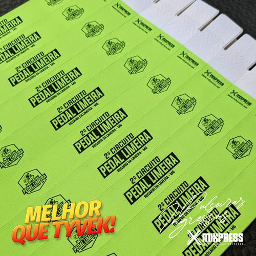 Imagem 3 de 6 de Pulseira Identificação Nylon Impressão Simples . 400 Unids