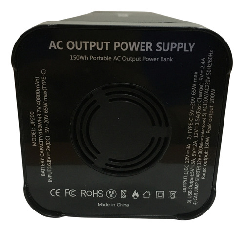 Power Bank Con Ups 40.000 Mah 150wh Up200