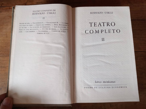 Rodolfo Usigli Teatro Completo Ii 1a Ed