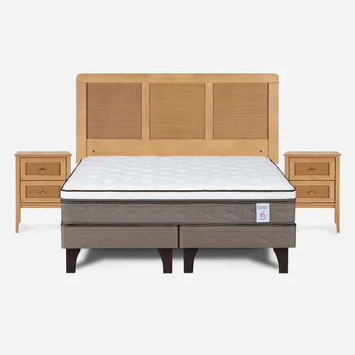 Rosen Cama New Style 6 De 2 Plazas Bd Con Muebles Charles