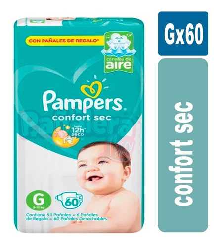 Pampers Confort Sec G X 60 Unidades