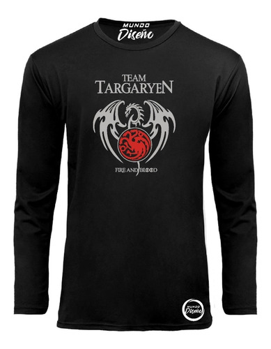 Polera Manga Larga Para Hombre Game Of Thrones Targaryen! 