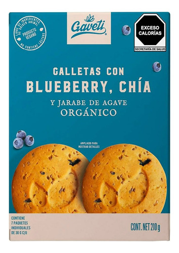 Galletas Gaveti Blueberry Y Chía 210 G