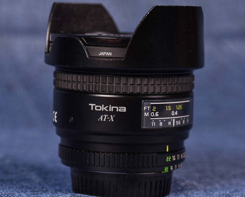 Lente Tokina 17mm Inmaculado P/ Nikon Nikon F Negro