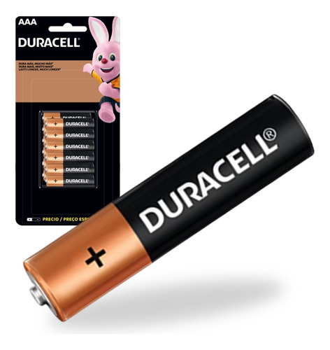 Pilha Alcalina Cartela Aaa C/12 Duracell