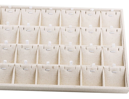 Imagen 2 de 7 de Caja Para Porta Anillos Bandeja De 24 Rejillas Para Collares