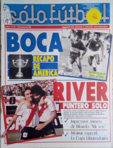 Solo Futbol 247 Boca Campeon Recopa. Poster Arg.merlo 