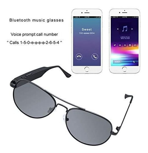 Inalámbrica Bluetooth Gafas De Sol De Diseño Ligero Estér 