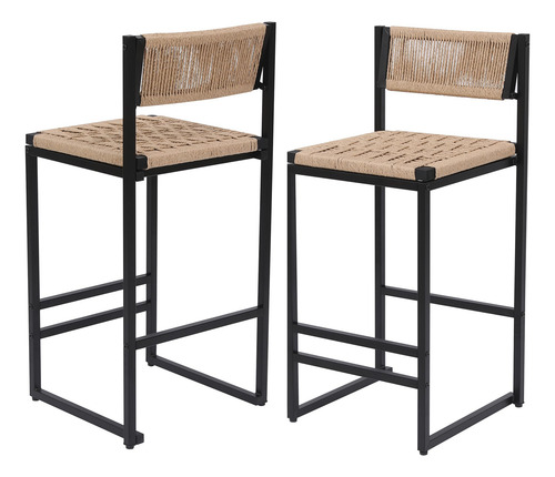 Gfdgfd Taburetes De Bar De Cocina Con Reposapiés Juego De 2