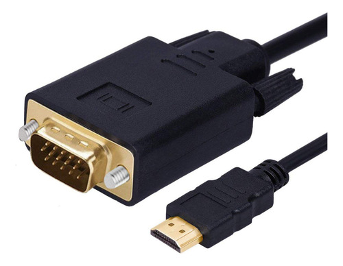 Wonlyus Cable Hdmi A Vga Chapado En Oro 1080p Hdmi Macho A V