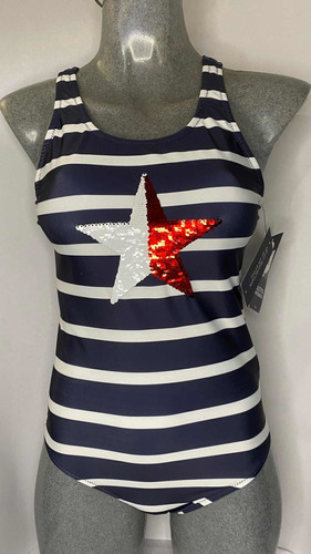 Traje De Baño Tommy Hilfiger De Niña Talla 16