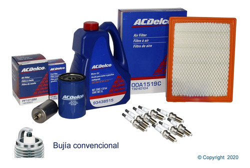 Kit Afinacion Gmt 800 Mexico 20w50 8 Cil. 5.7 2000 A 2016