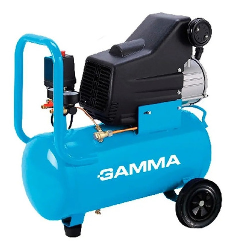 Compresor De Aire Eléctrico Gamma En Kit 1.5hp 25lts 220v Frecuencia 50kz