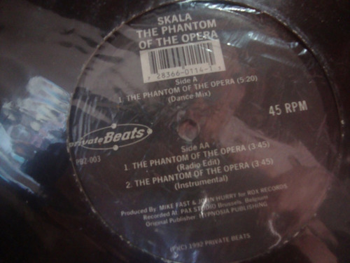 Vinilo Skala The Phantom Of The Opera Private Beast E1