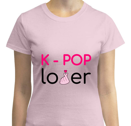 Playera Mujer Diseño K-pop Lover - K-heart