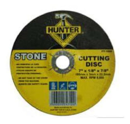 Disco Para Cortar Piedra. 7''. Hunter