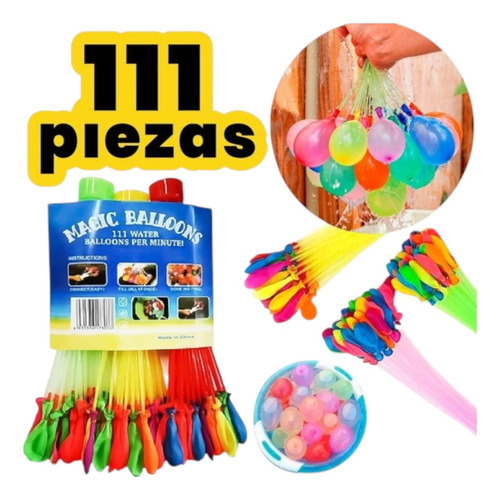 Globos De Agua 555 Pzs Baby Magic Balloons Bombas De Agua Blanco