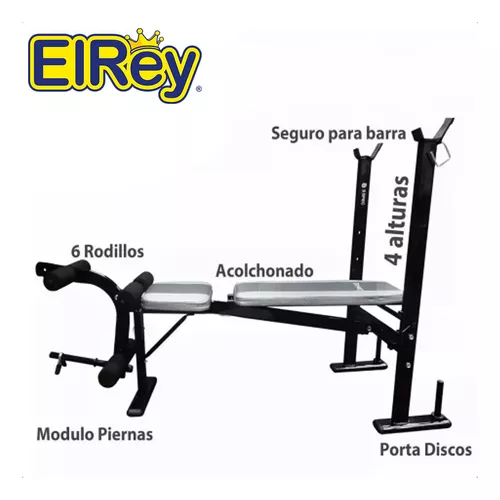 Banco Pecho Multifunción C/ Polea + Piernas + Scott — El Rey del  entretenimiento