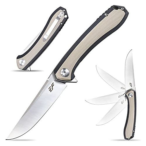 Plegable Edc D2 Ef947, Mango De G10 Rodamiento De Bolas...