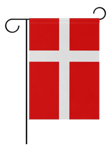 Mflagperft Banderas De Jardín De Dinamarca, 12.0 X 18.0 In, 