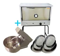 Comprar Horno Pizzero 6 Moldes + Amasadora 20 Kg + Moldes Pizzeros