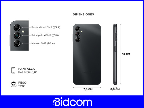 Celular Samsung Galaxy A34 5g 6gb De Ram + 128 Gb Bidcom