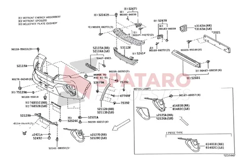 Soporte Paragolpe Delantero Sw4 2016-2023 Derecho Original