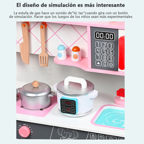 Cocinitas Para Ninas Juguetes De Cocina Simulados De Madera
