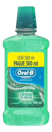 Oral-B Complete Enxaguante bucal hortelã 500 ml