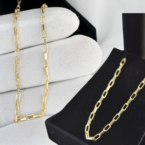 Corrente Cordao Ouro 18k Cartie Oca Grossa 60cm Masculino
