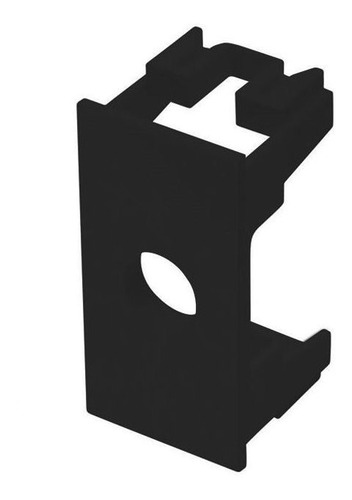Módulo Saída De Fio Fame Habitat Black 2 Unidades Preto
