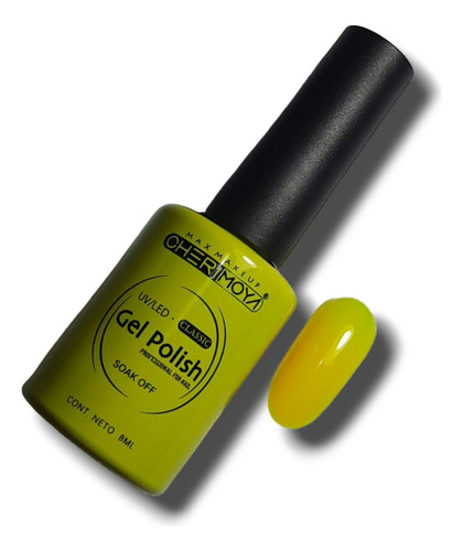 Gel Polish Permanente Cherimoya 8ml 097 Amarillo Neón Fluor