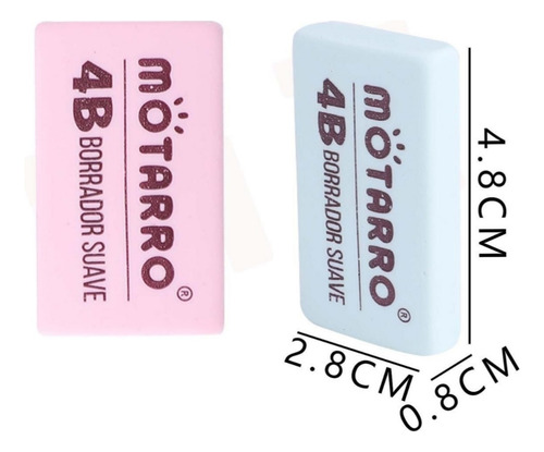 Set Gomas De Borrar 4b Motarro Alta Calidad 30 Pzs