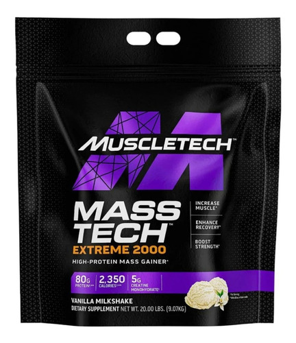 Mass Tech 22 Lbs 22 Libras Muscletech Xtreme 2000 Proteina