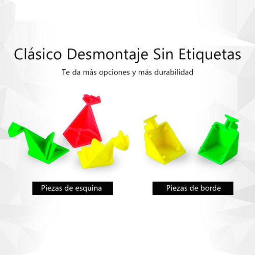 Imagen 9 de 10 de Cubo Rubik 3x3 Qiyi Warrior S De Velocidad + Estuche