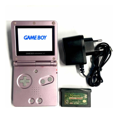 Game Boy Advance Sp Brighter Ags-101 Pearl Pink + Juego 220v