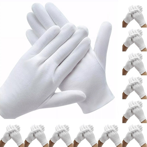 12 Pares De Guantes De Algodón Antideslizantes