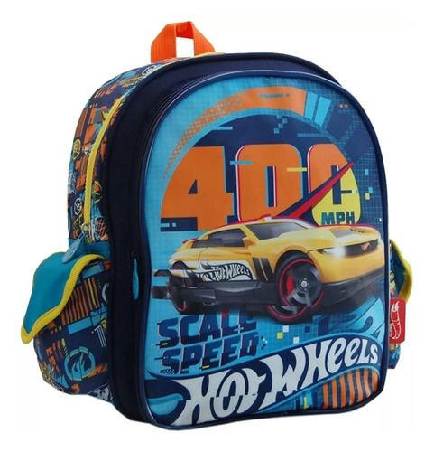 Mochila Espalda Hot Wheels Jardin Vuelta Al Cole 2019 Niño Color Celeste