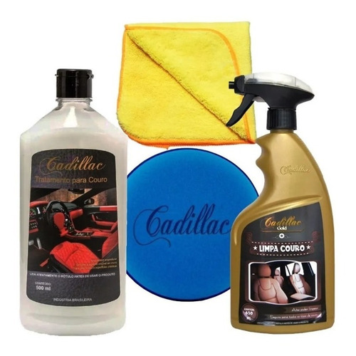 Kit Limpeza E Hidratação De Couro Banco De Couro Cadillac