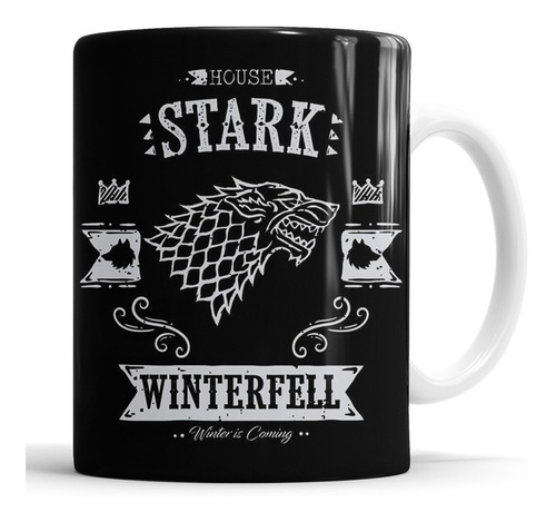 Taza Casa Stark - Game Of Thrones - Cerámica Importada